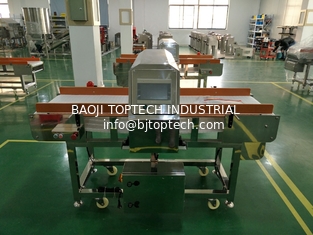 China. Nuevo detector de metales (pantalla táctil, soporte USB,cinturón de cadena de plástico) para productos alimenticios o productos envasados proveedor