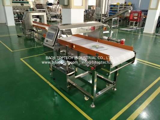Nuevo detector de metales (pantalla táctil, soporte USB,cinturón de cadena de plástico) para productos alimenticios o productos envasados proveedor