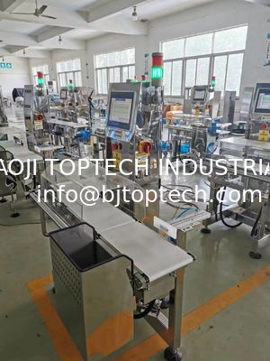 Control de peso del transportador de alta velocidad para el proceso de clasificación del peso de los productos automáticamente proveedor