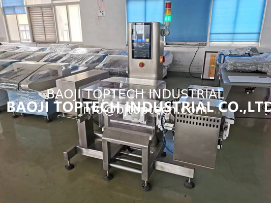 Máquina combinada de detección de metales y pesaje de comprobación de alta velocidad para inspección de productos alimentarios proveedor