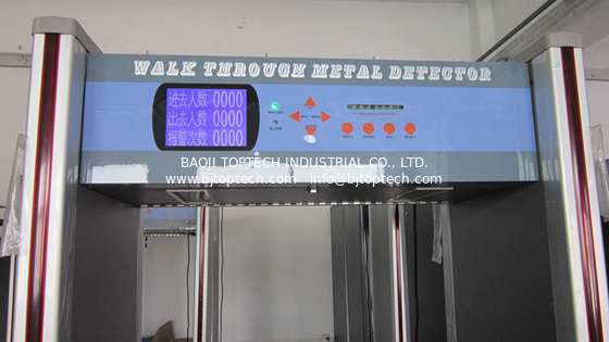 Paseo a través de la puerta del detector de metales, detector de metales del marco de puerta, JLS-200C (exhibición de 6 Zones&amp;LCD) proveedor