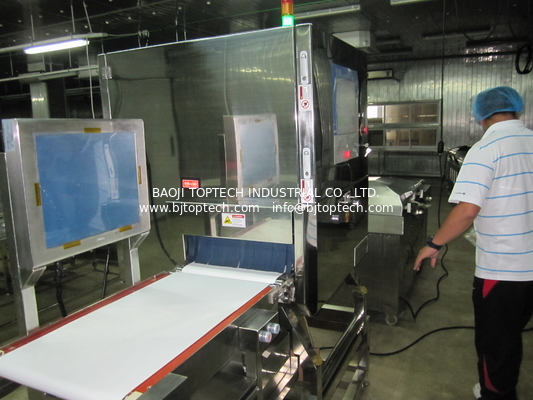 Detector auto 4080F del inspetion del transportador X Ray para la comida, inspección de los huesos de pescados proveedor